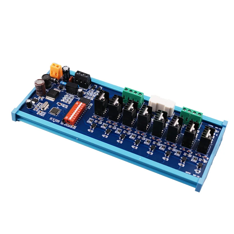 8チャンネルplc-dcアンプボード、rs485-mos制御、光絶縁付き