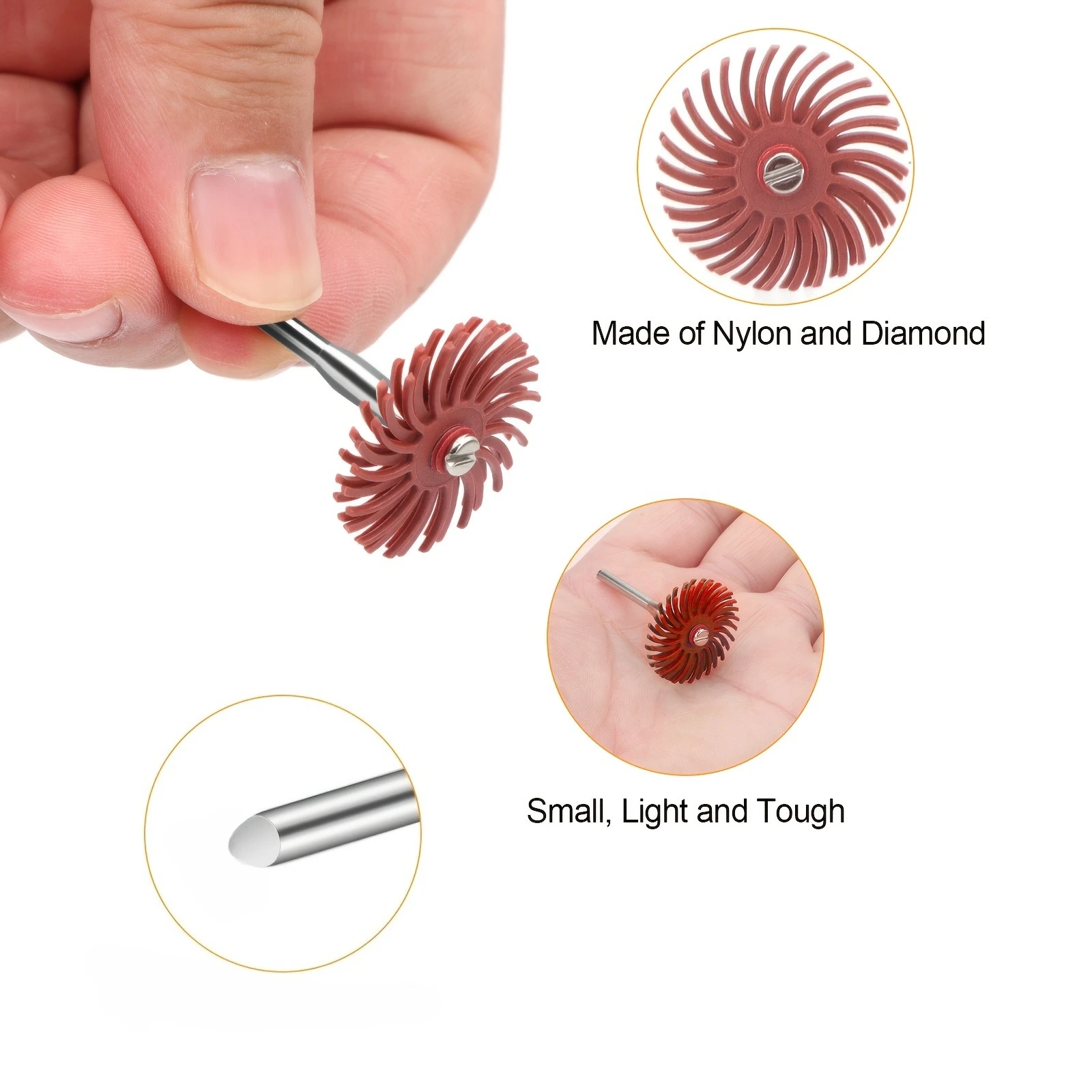 スパイラルディスクスクリュークリップ フライングソーサー ナイロン研磨 木彫り 核彫刻 ギャップミラー研磨 研磨