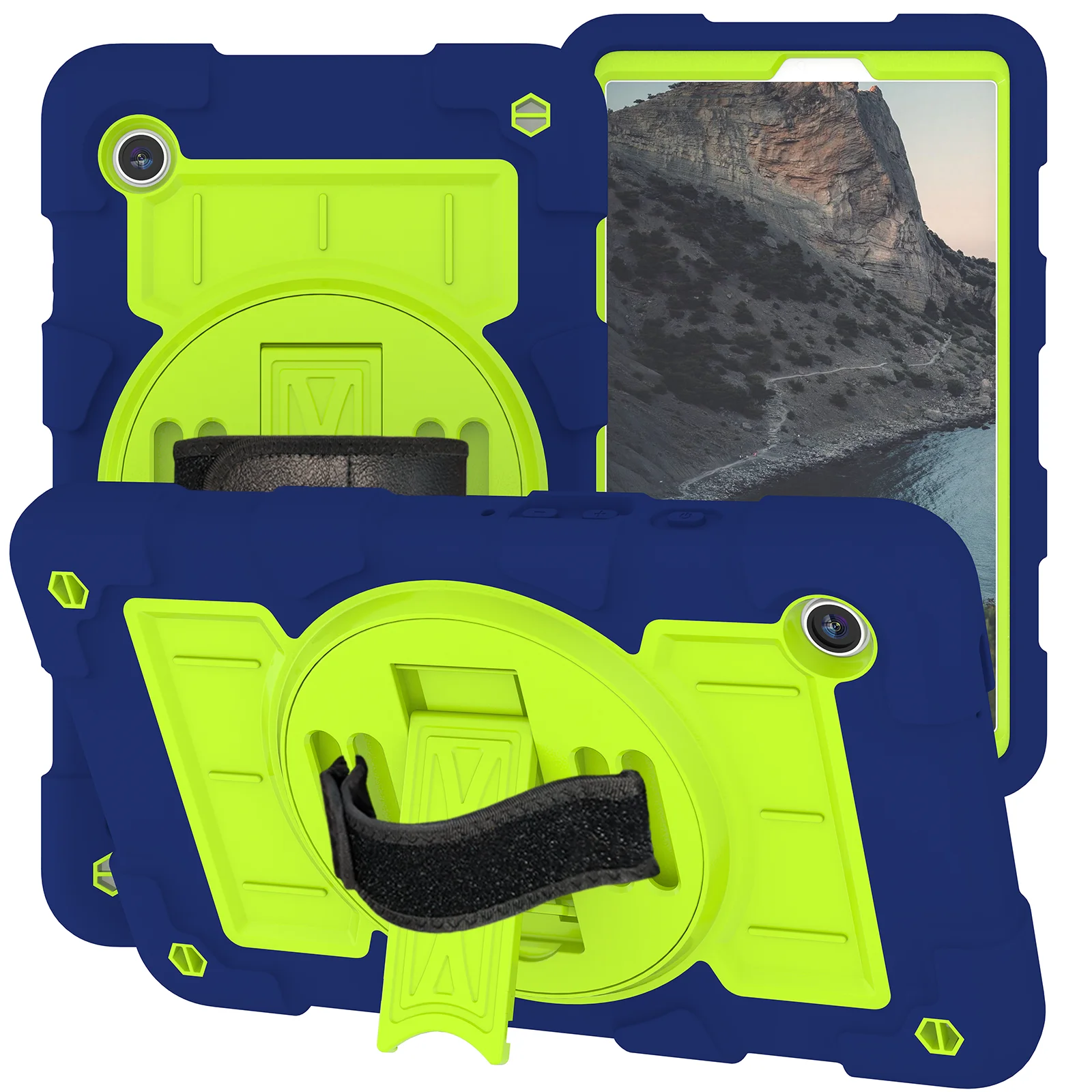 

Tablet Protective Case Strap Type C Is Suitable for Samsung Galaxy A9 8.7Inch (2023)/A9 Plus 11Inch (2023) with Stand 10 Colors Available