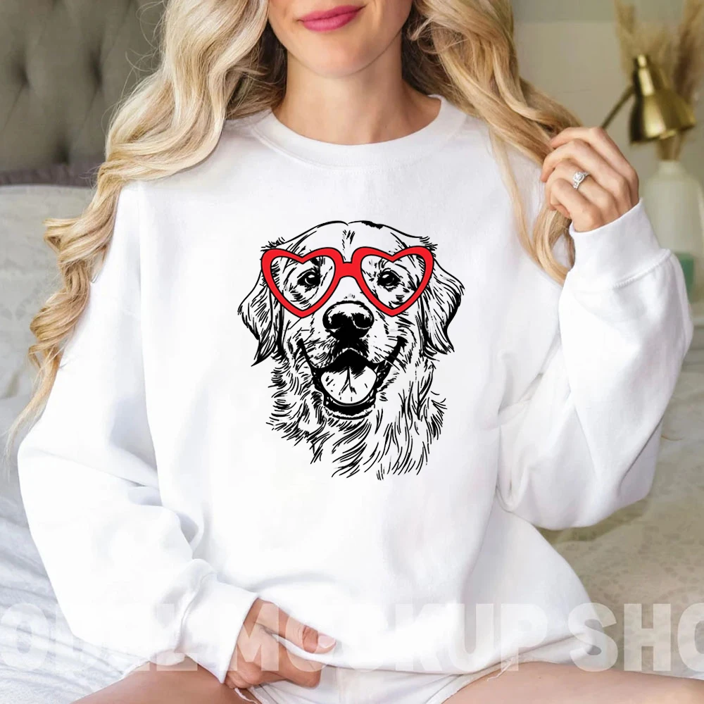 

Comfortable Hoodies Perfect Valentine Sweatshirt for Golden Retriever Mom's Hoodie Women's Clothing Super Cute Women Sweatshirts