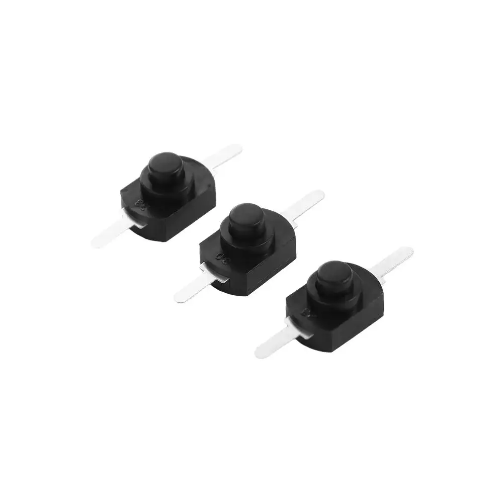 10PCS 2Pins Mini Push Button 1208YD Schalter Selbst Locking Button Schalter Taschenlampe Control Schalter Push-Taste Schalter auf Off Schalter