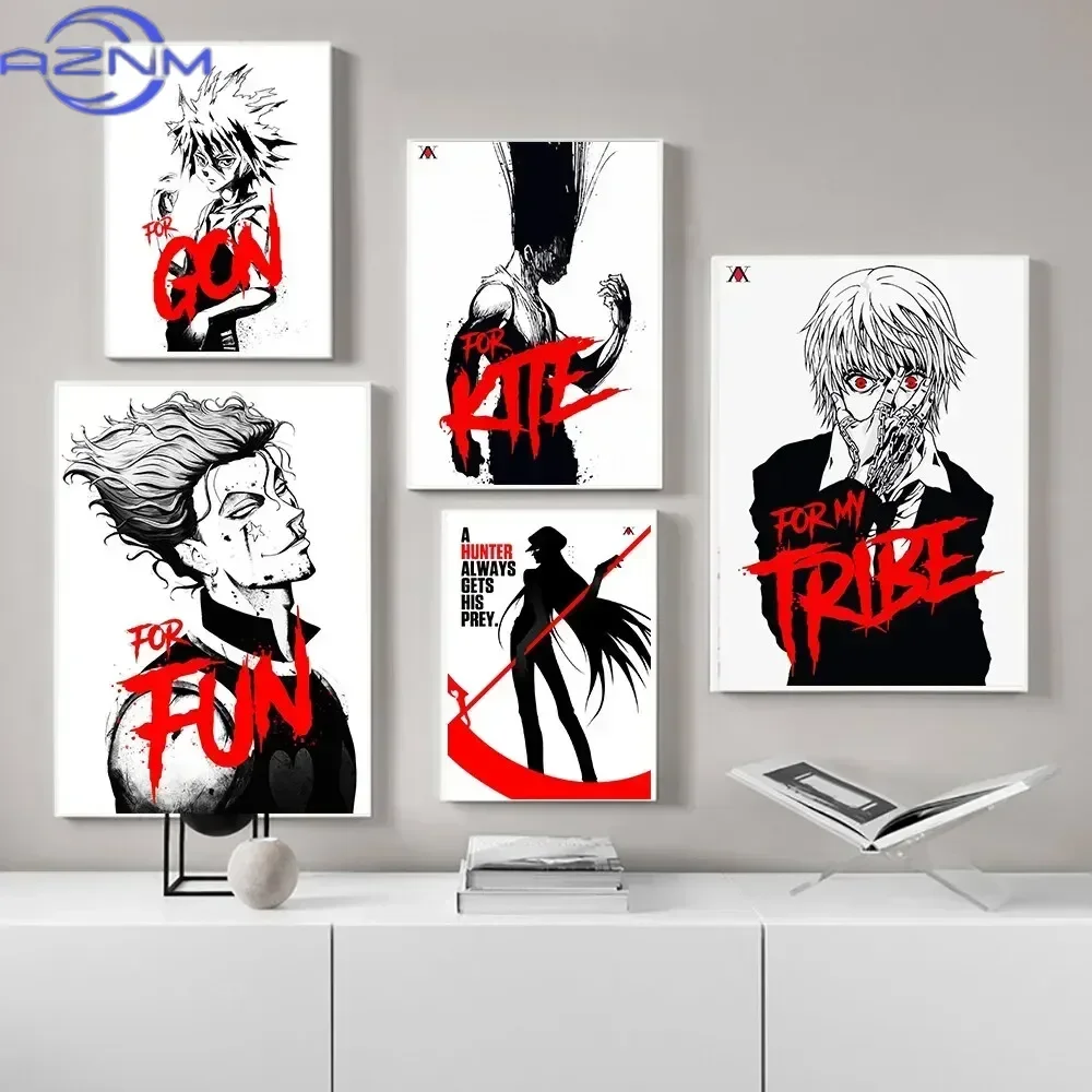 Anime Hunter X Hunter Wall Art Featuring Killua Zoldyck Canvas Painting Poster for Home Decor living room wall art for bed ro