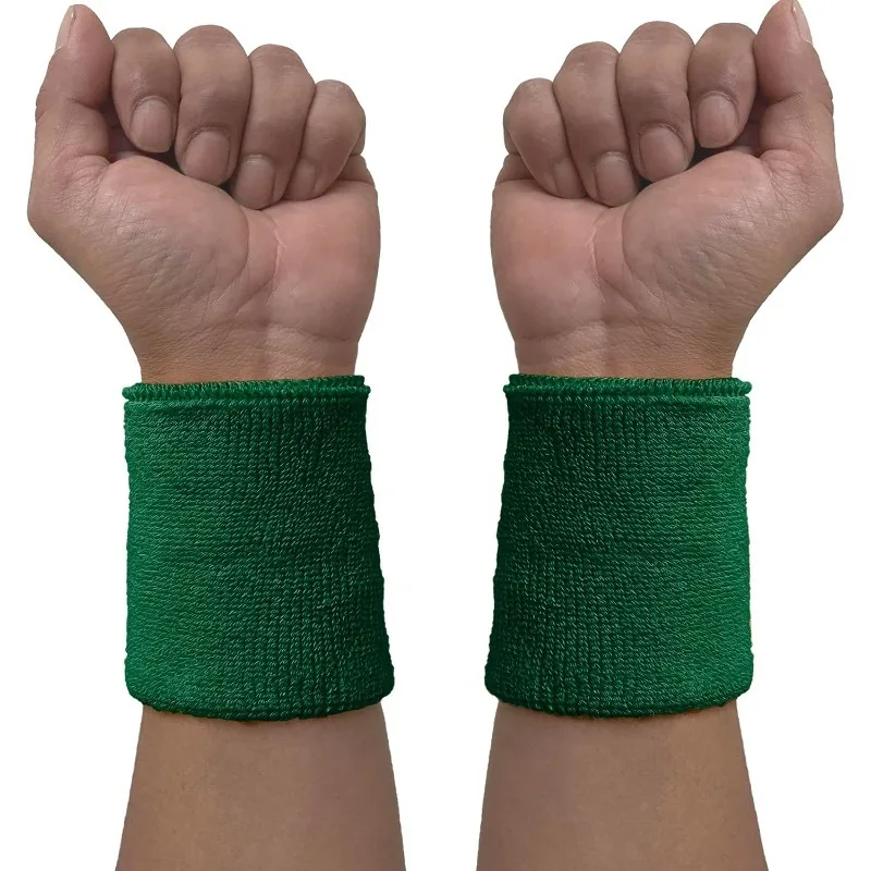 1Pcs8Cm Wrist Sweatband Tennis Sport Support Sweat Band Towel Bracelet Protector Wristband Volleyball Gym Wrist Brace