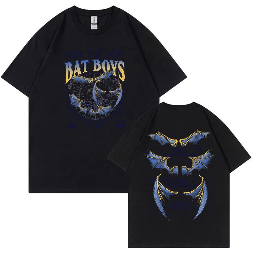 The Bat Boys Rhysand Azriel Cassian Graphic T Shirts Men's Retro Fashion Clothing T-shirt Tops Casual 100% Cotton Oversized Tees