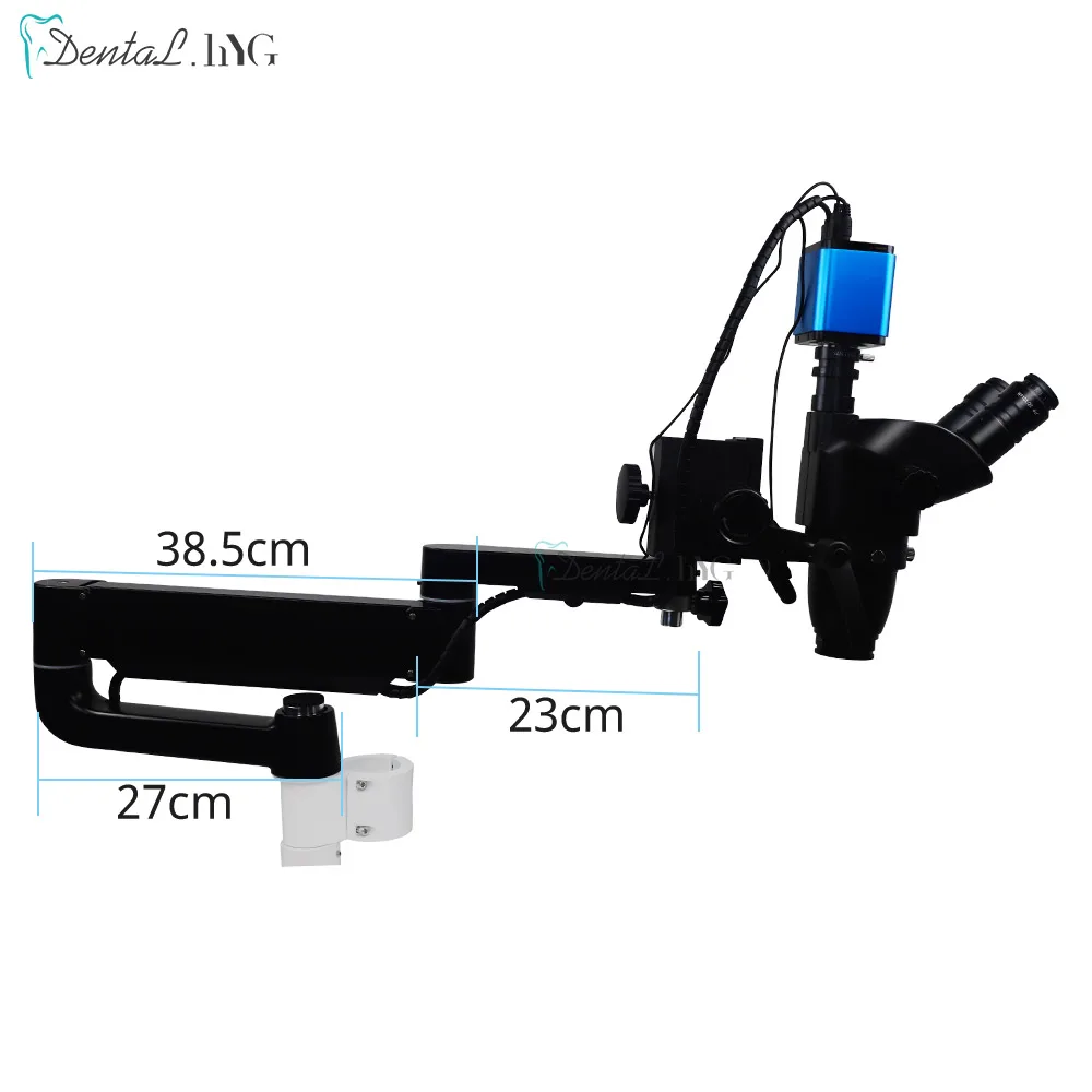 Stomatologiczny mikroskop kanałowy z kamerą 3.35X ~ 22.5X narzędzie do stomatologii automatyczne ustawianie ostrości ciągłego zoomu dla fotel