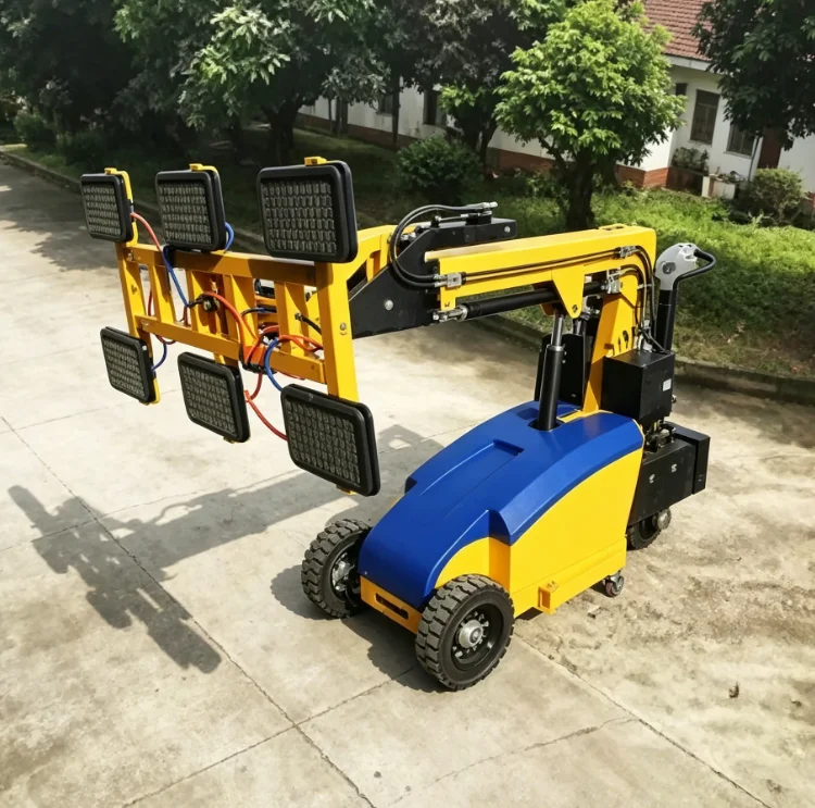Customized Europe Standard Automatic Electronic Battery Powered Sucker Machine 6 Suction Cups Vacuum Glass Lifter