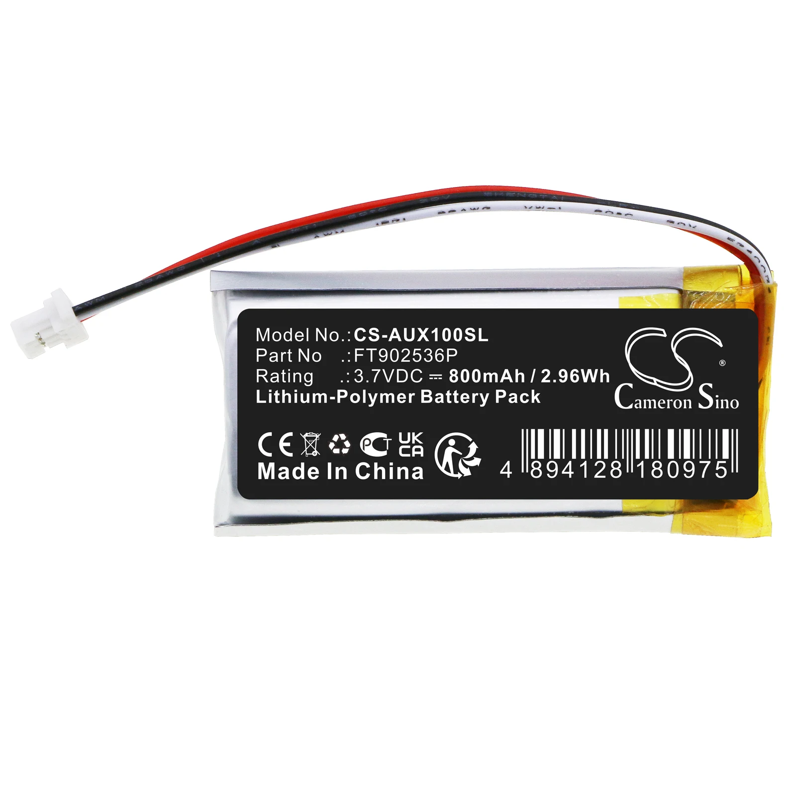 Batería de repuesto CS para ASUS ROG Gladius ll, ROG Spatha RF, ROG Spatha X FT902536P 800mAh / 2.96Wh Medical