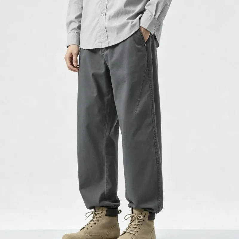 Men's Retro Casual Pants Versatile Loose Wide Leg Outdoor Sports Cycling Hiking Camping Tourism Home Daily Men's Work Pants