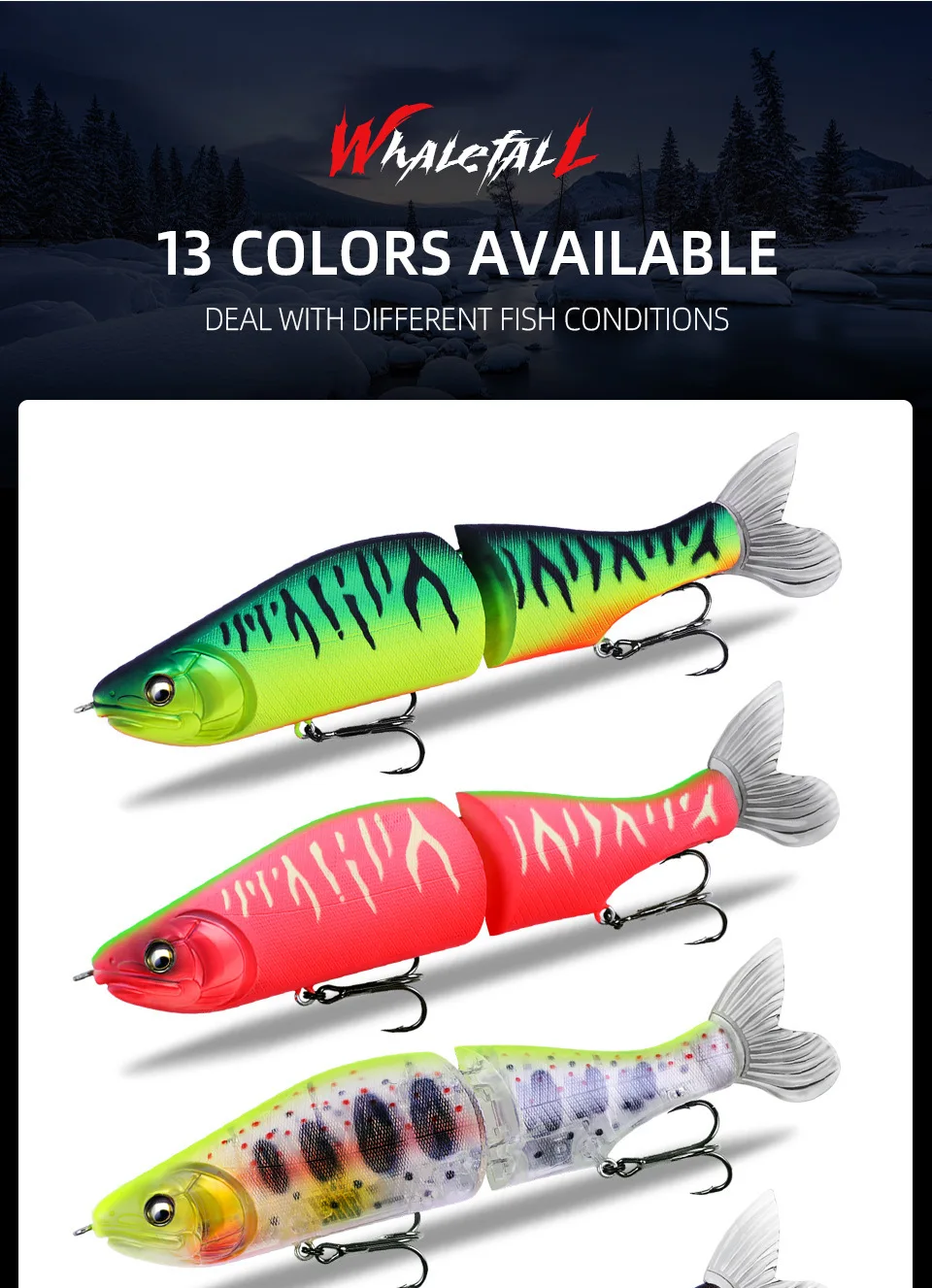 BEARKING Glide bait Lures 185mm 64g Jointed Swimbait ABS Body With Soft Tail SwimBaits 185 Glidebait to Target Big Bass view 5
