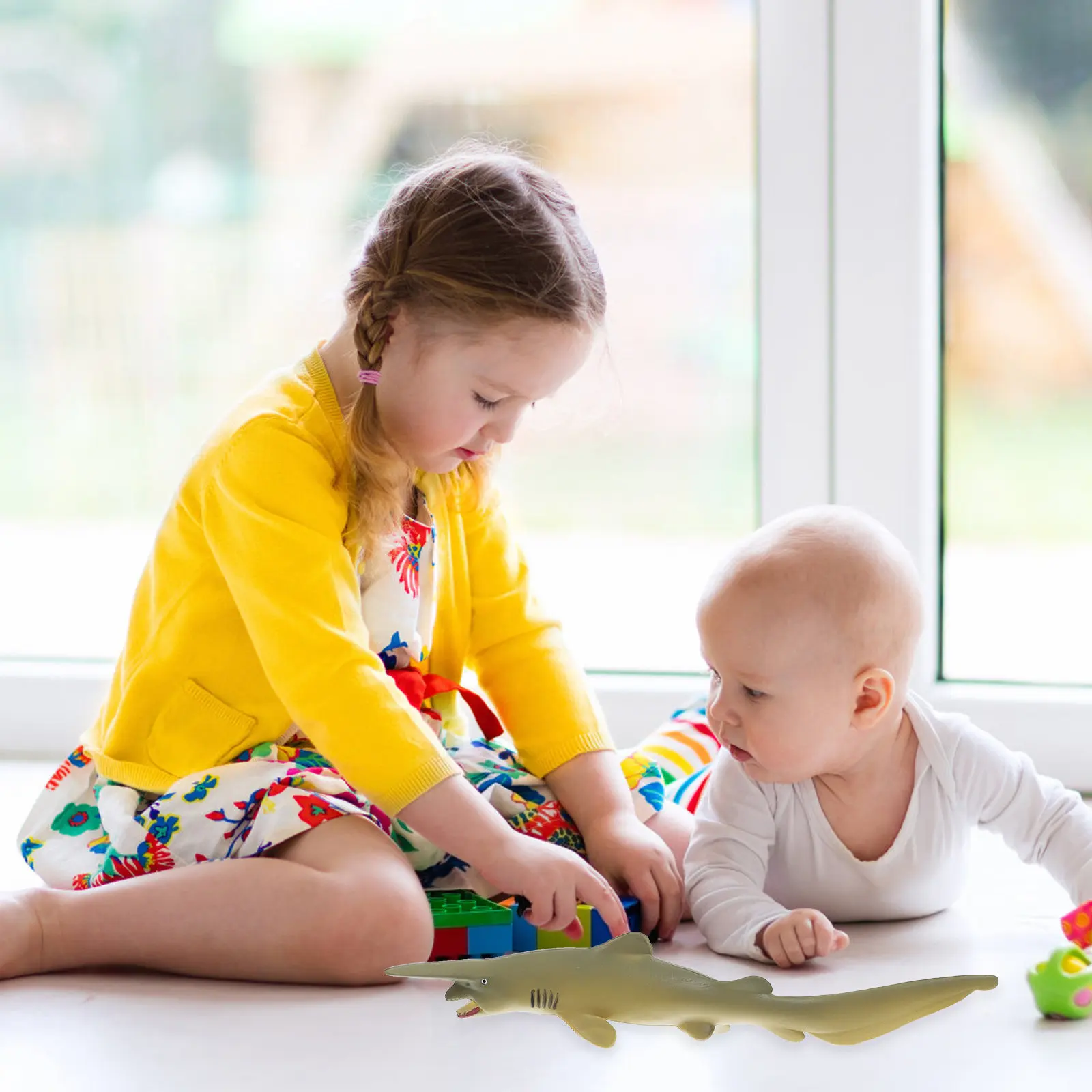 

Имитация гоблин-акулы: искусственная морская форма, пластиковая фигурка рыбы, реалистичный декор для аквариума, украшение для дома и рабочего стола, морское животное