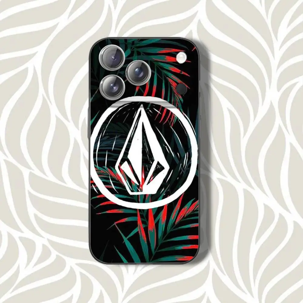 V-VOLCOM S-Style SportS  Phone Case For iPhone 16,14,11,17,13,15,12,Air,Plus,Pro,Max,E,Mini Grey Frosted for MagSafe Magnetic