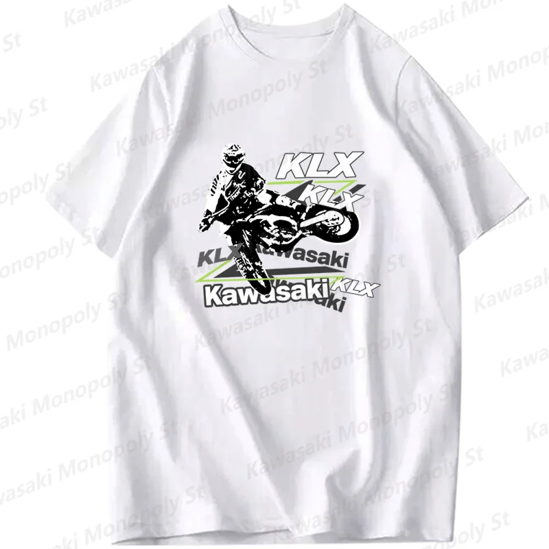 New Summer Boy&Girl Kawasaki Motorcycle Z900 Heavy Motorcycle T-Shirt Men Cotton Short Sleeve KID/Adult Training Top Racing Suit