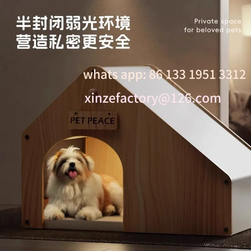 

Customizable kennel Enclosed cat nest Summer universal dog bed cat bed Pet solid wood house Four seasons universal nest