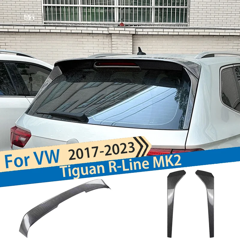 

Car Tail Wings Fixed Wind Spoiler For VW Tiguan R-Line MK2 2017-2023 Rear Top Side Wing Accessories Tuning Modification Exterior