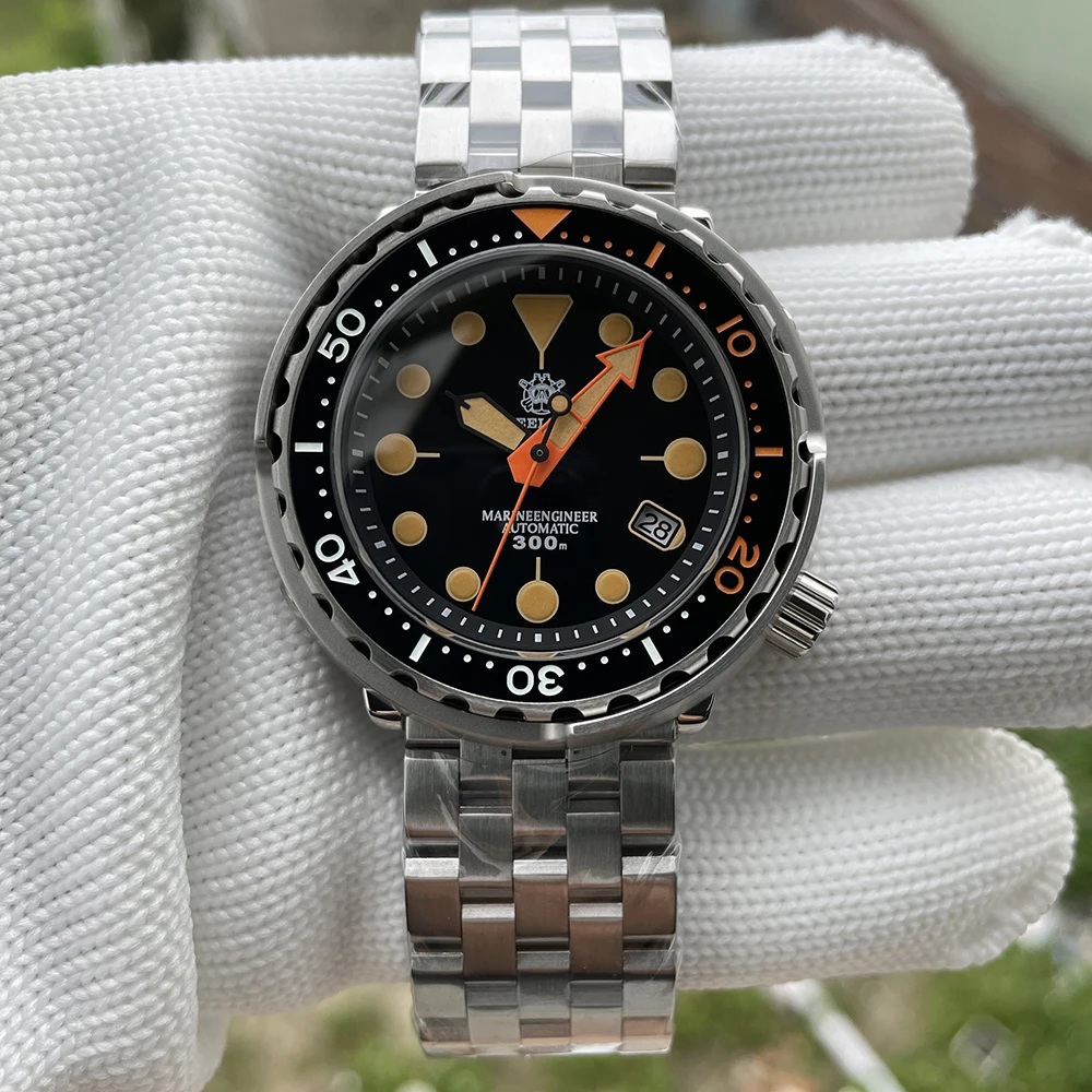 STEELDIVE Brand SD1975V Fully Automatic Mechanical Men's Watch Swiss Luminous NH35 Movement 300M Waterproof Luxury Diving Watch