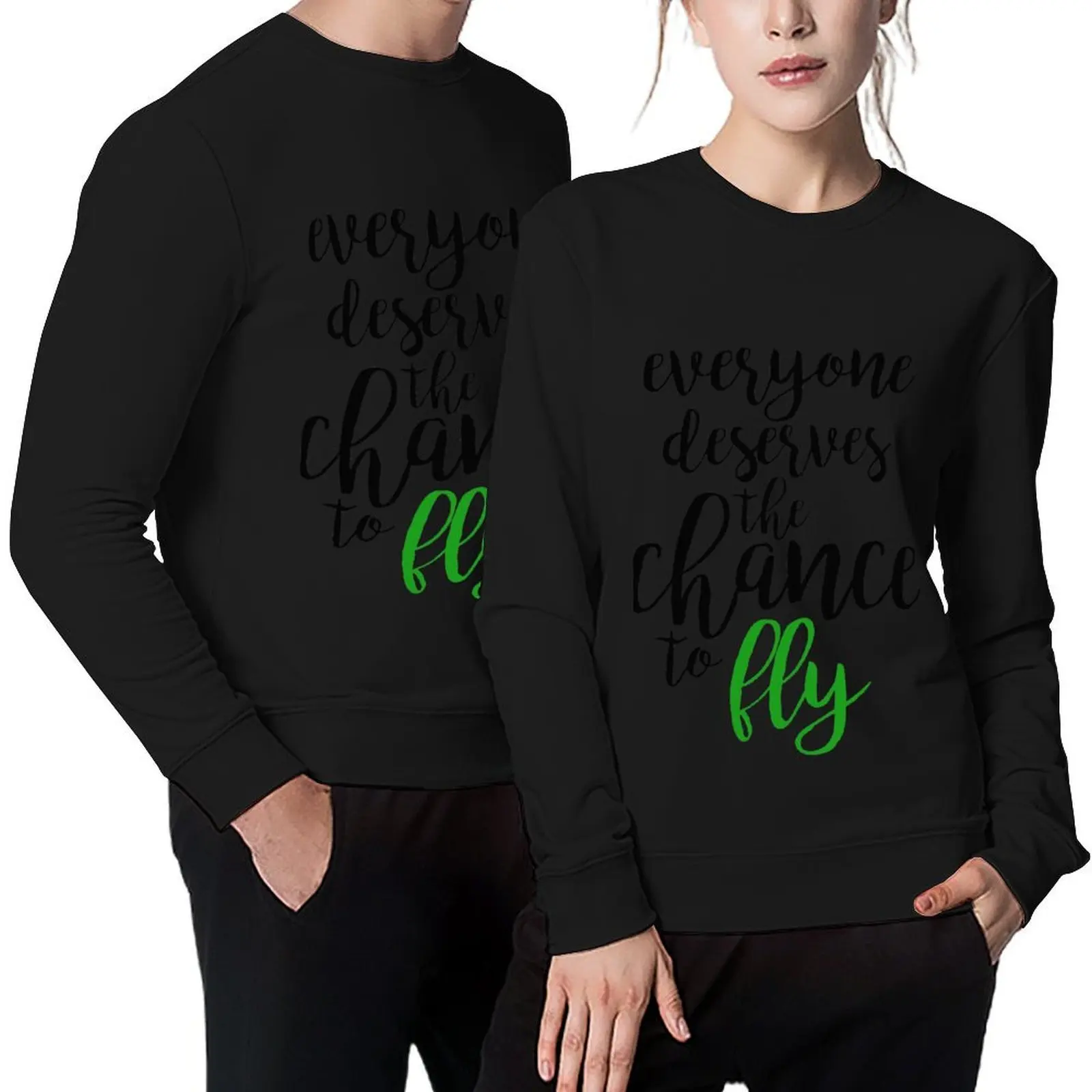

everyone deserves the chance to fly - wicked Pullover men's coat tracksuits men's winter sweater sweatshirts