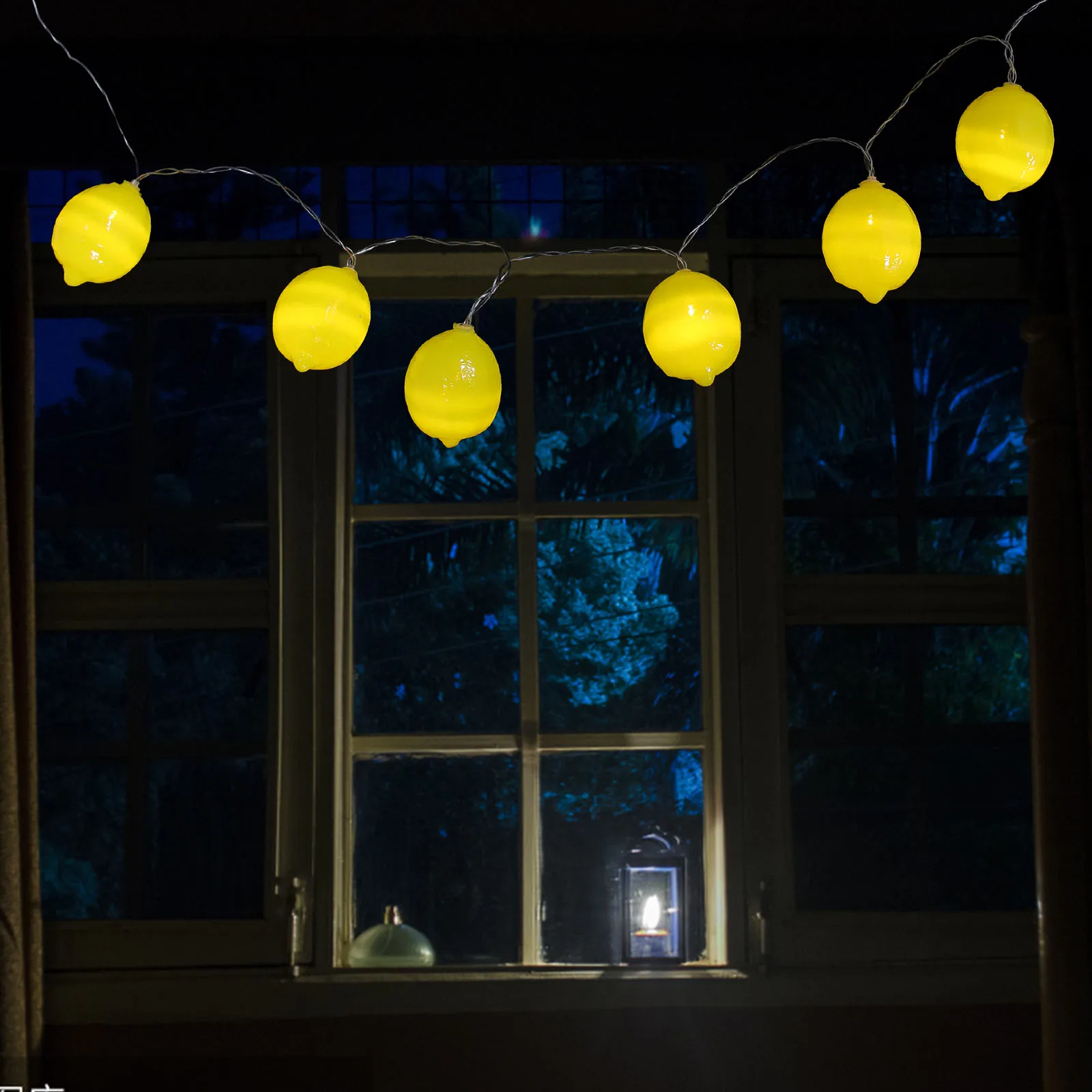 

Lemon String Lights 10M 36Leds Warm Glowing Fruit Lights For Bedroom Decor Operated Plastic Lemon Decorations Indoor
