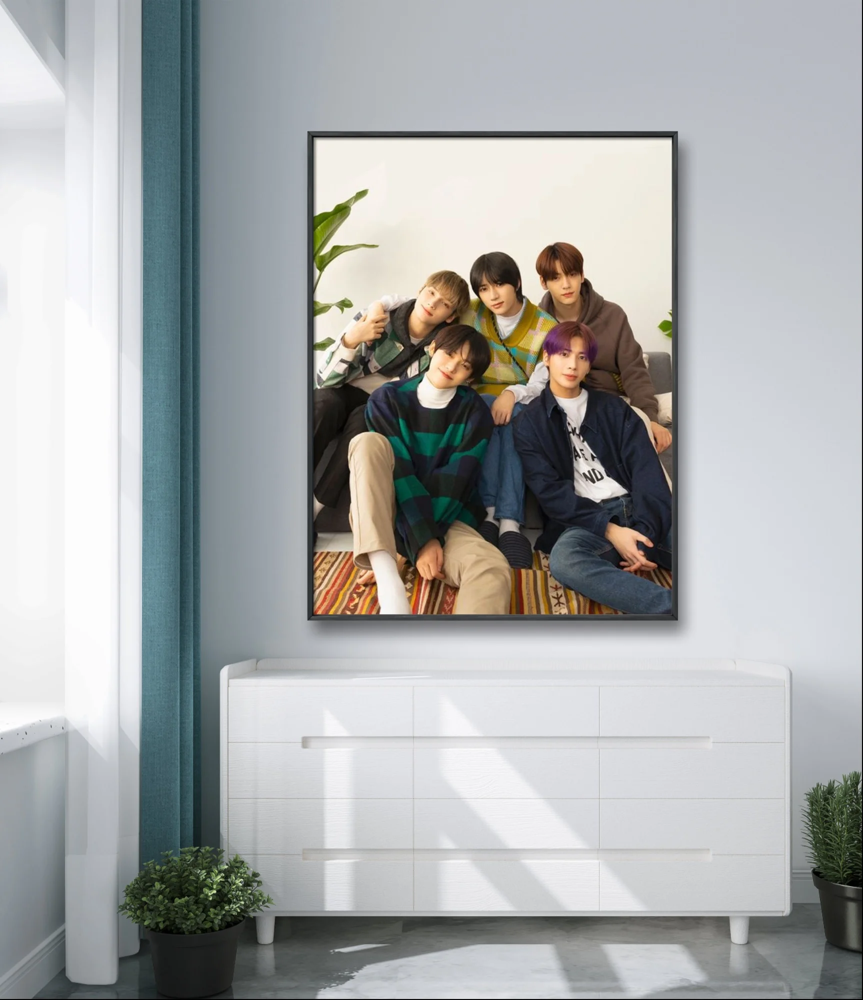 K-pop T-TXT 5D DIY Diamond Painting South Korean Singer Poster Hand Diamond Embroidery Cross Stitch Kit Home Wall Decor Fan Gift