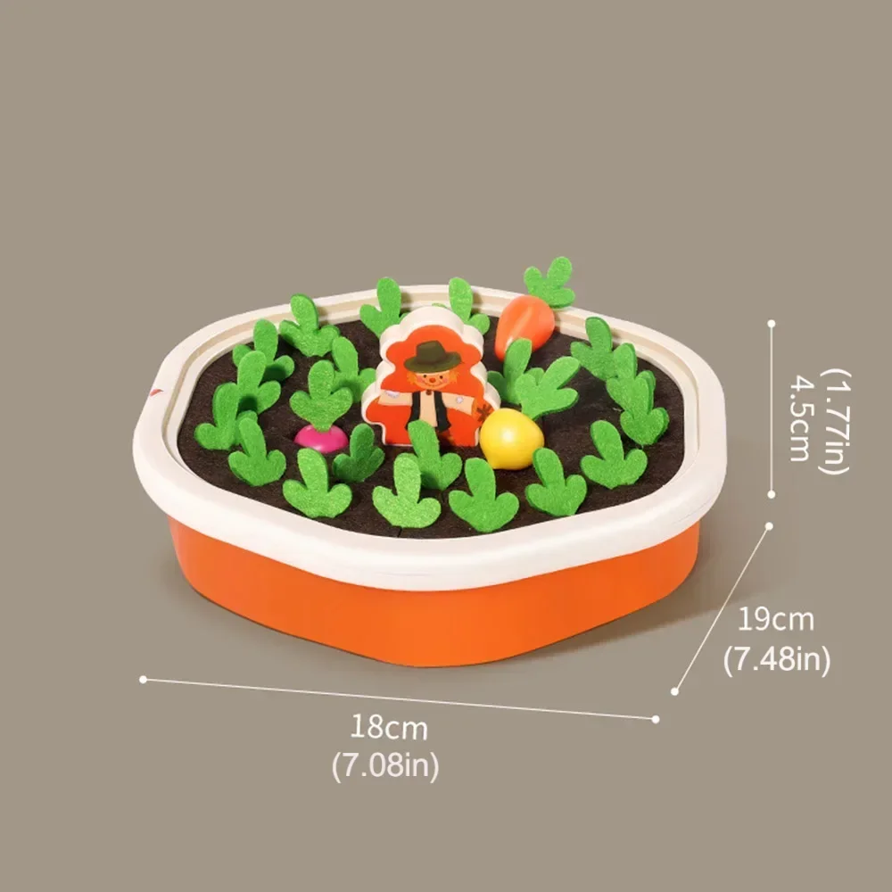 Baby Pull Out Radish Toys Montessori Toddler Memory Sorting Fine Motor Skills Education Fun Carrot Harvest Desk Game Teach Tool
