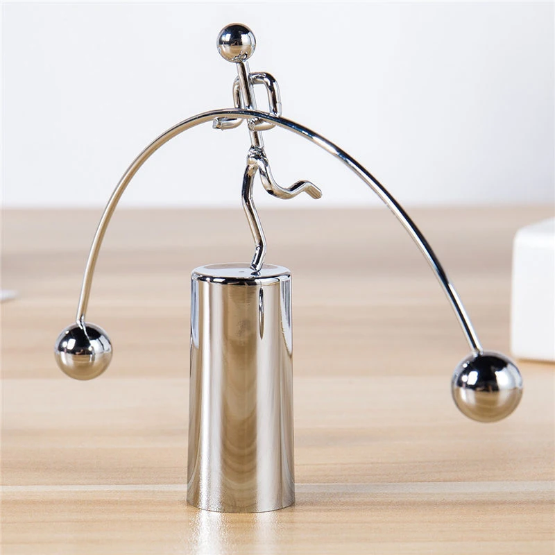 Gewichtheber Kinetische Kunst Stahl Balance Physik Spielzeug Lustige Schreibtisch Stress Relief Gadgets Für Büro Kreative Neuheit Geschenke