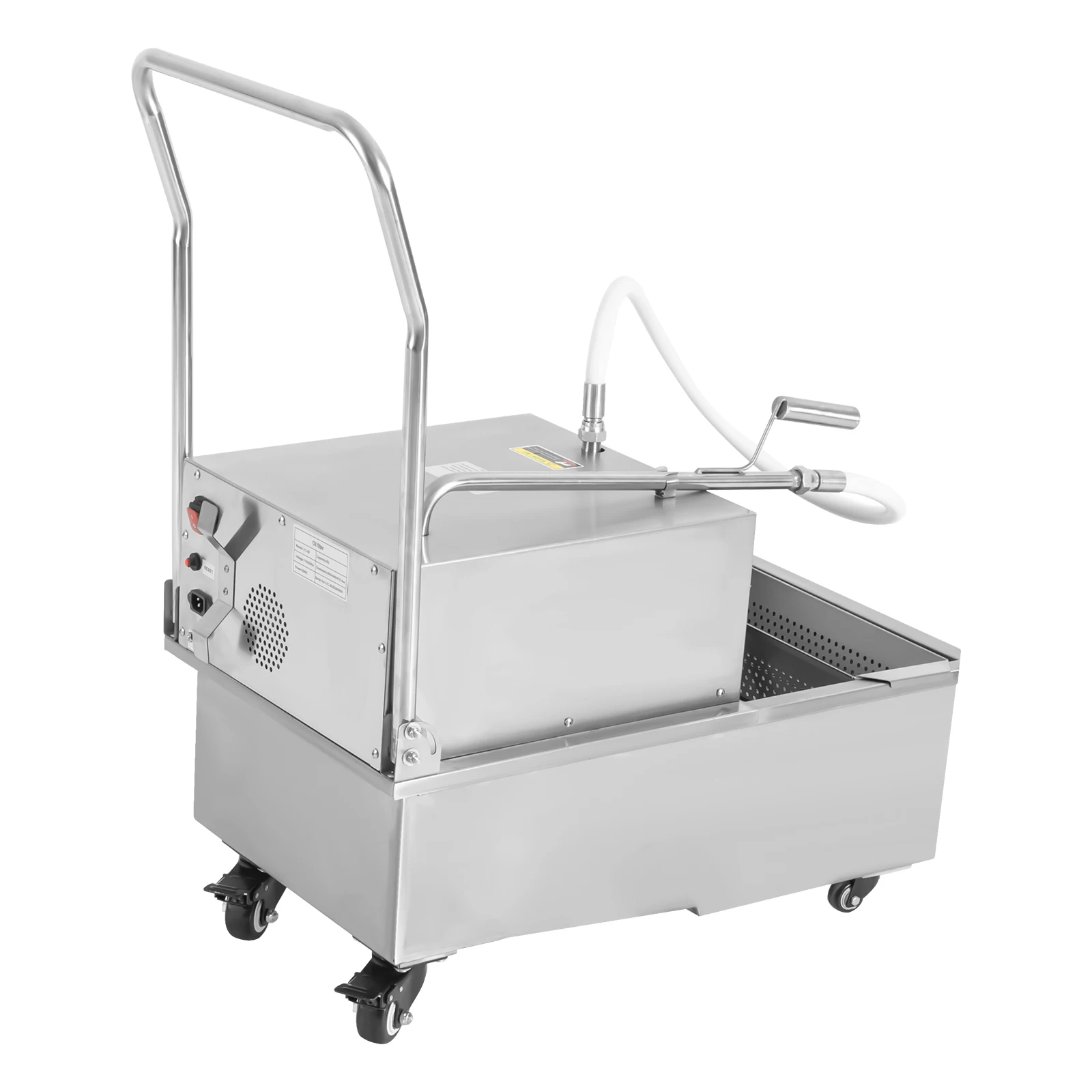 55L Kommerzieller Öleinfüllmaschinenwagen, mobile Fritteuse, Ölfilter, Maschinentrenner