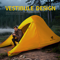 Camping Tent DIY 2 Person Ultralight Rainproof Cloud Double Layer Backpack Polyester Tent