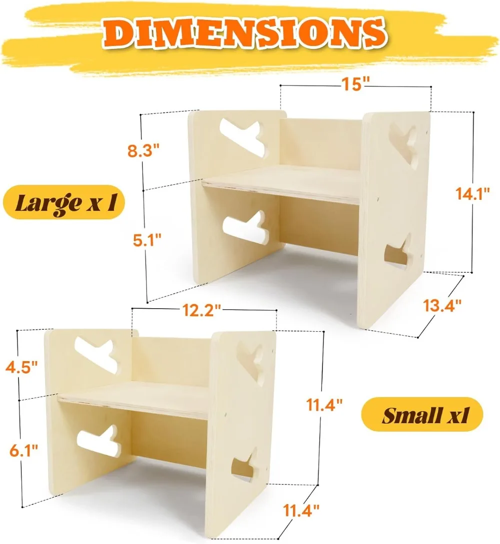 Mesa de desmame e cadeira de madeira para crianças, móveis sólidos para criança, Montessori