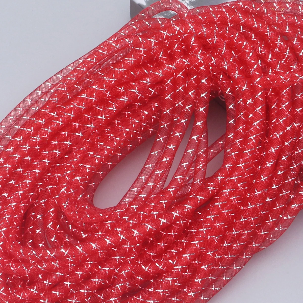 

Mesh Tube Cords Yarn Net Necklace Rope Bracelet Cord Black Curtains Braid Tube DIY Crafts Accessories Jewelry Making Materials