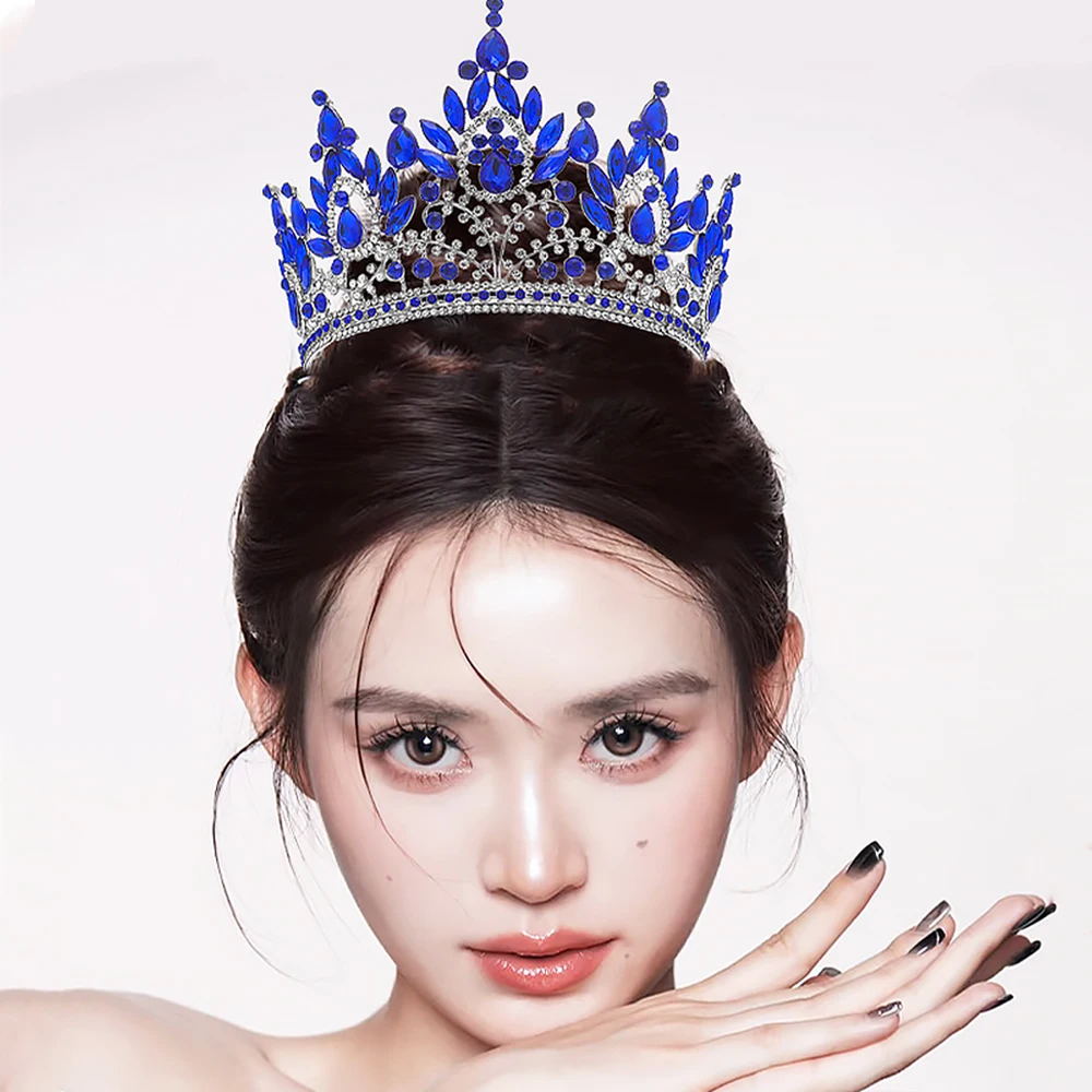 

Luxury Crystal Bridal Crown Tiara For Women Bridal Wedding Hair Accessories Jewelry Crown Party Rhinestone Prom Diadem Crown