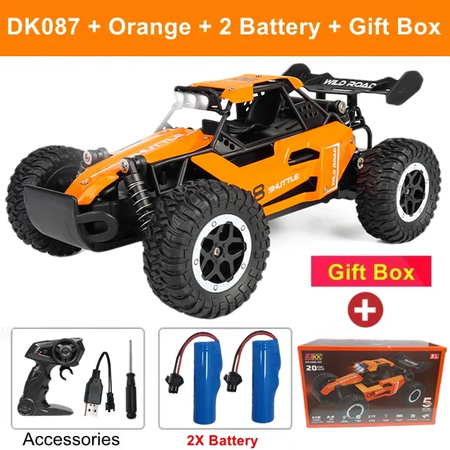 Afstandsbediening Auto RC Drift Racing 1:16 Voertuig Off Road Legering 2.4G Radio Hoge Snelheid Vrachtwagens Met LED Licht Klimmen Gift Kid Speelgoed