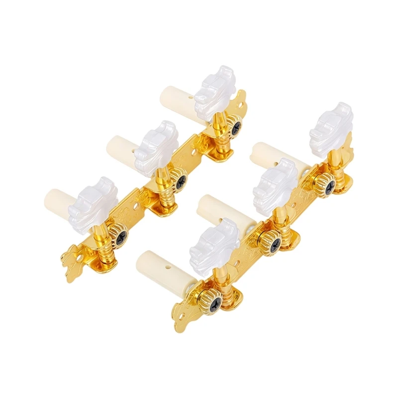  Set of 2 Stable Open Back Tuning Pegs for Guitar Ukulele Quick Installation