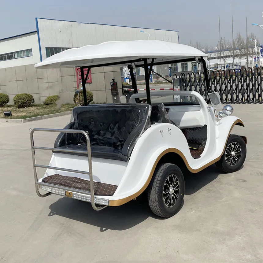 Factory Supplies Antique Classic Cart Beach Resort Sightseeing Car Classic Antique Retro Vintage Car Multi-Color Light Flashing