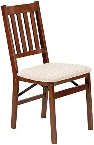 

STAKMORE Arts and Craft Folding Chair Cherry Finish, Set of 2, 21.5D x 17W x 35.5H Inch