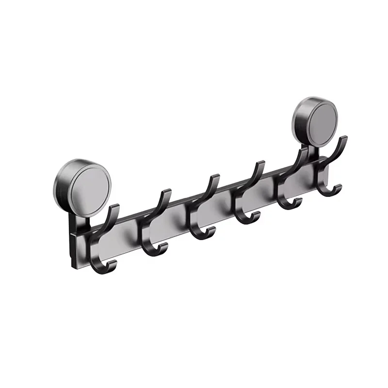 Adhesive Door Back Clothes Hanger No Drilling Strong Suction Cup Hook Bathroom Bedroom Wardrobe Coat Hook Household Essential