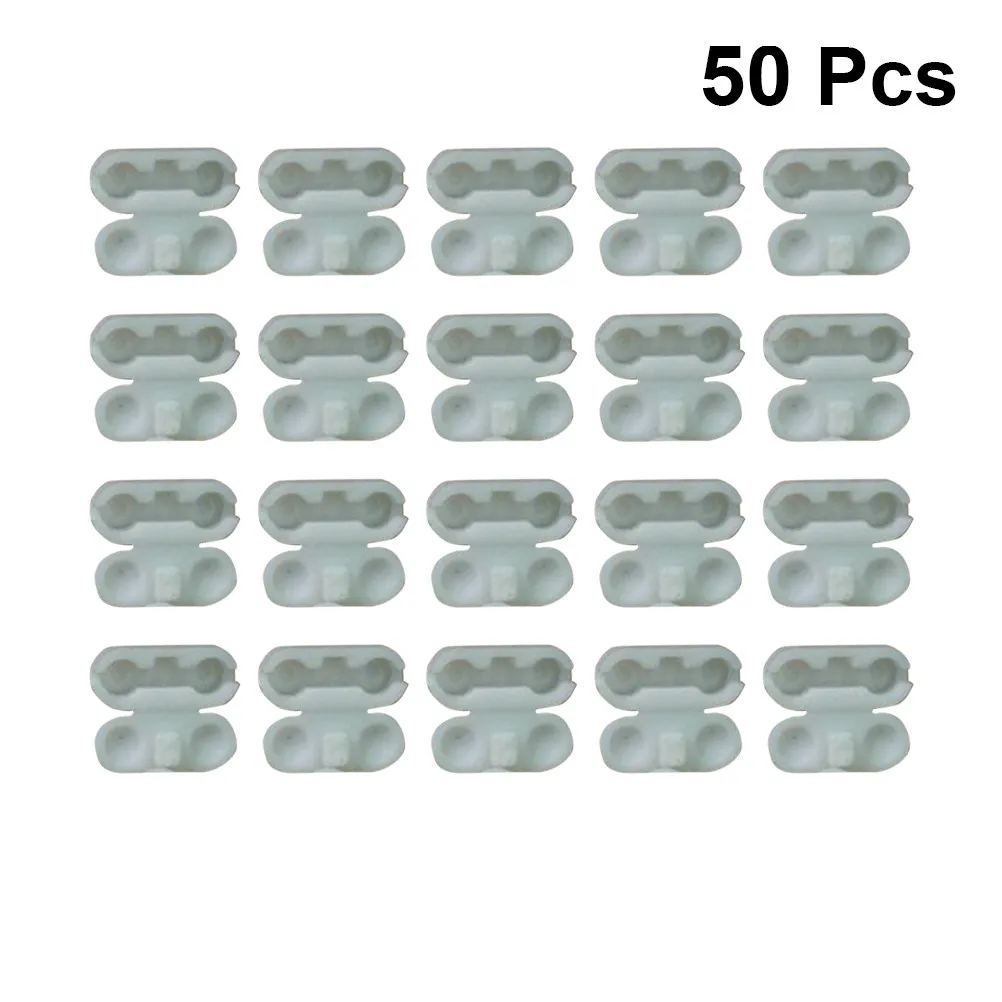 50Pcs Roller Blind Ball Chain Connectors Curtain Bead Clips Replacement Accessories Plastic for Vertical Roman Shades Office