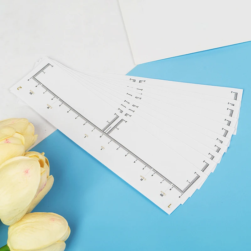 10/20/50pcs Usa E Getta Sopracciglio Righello Adesivo Autoadesivo Microblading Tatuaggio Posizione Mappatura Stencil Professione Strumento di Trucco