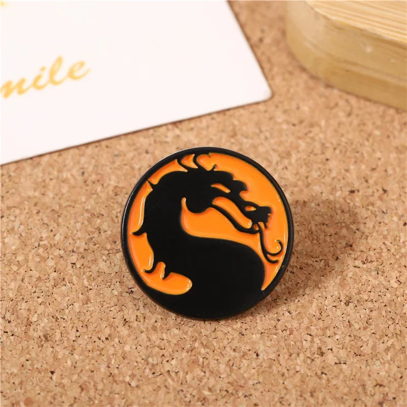 Creative Animal Shape Brooch Dove Dragon Frog Snake Head Cat Dinosaur Metal Badge Exquisite Versatile Animal Brooch image 3