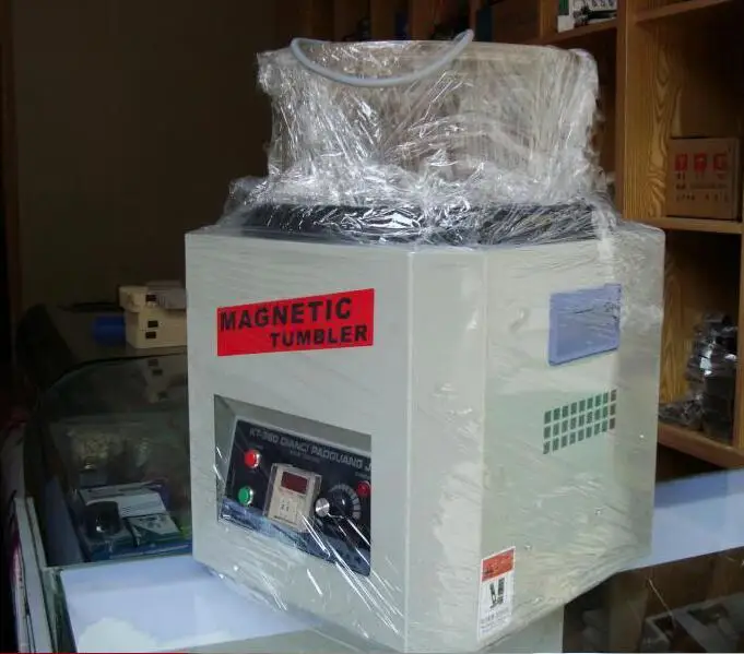 

Reversing Magnetic Tumbler 110V/220V Jewelry Polishing Machine Goldsmith Tools 1300g Capacity KT-360A