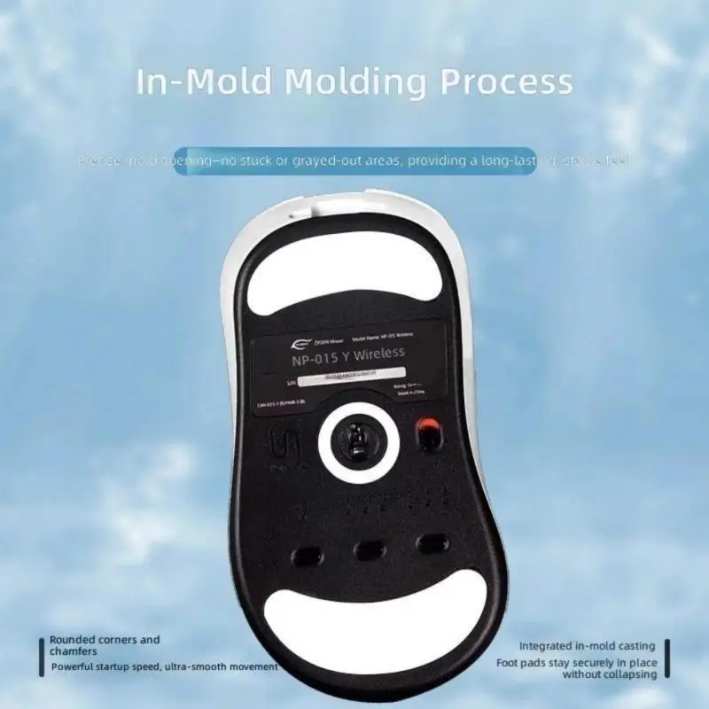 31BA Gaming Mouse Feet for NP01S Mouse, Replacement Bottom Trim with ABS Build for Lower Drag, Smooth Control and Daily Desk