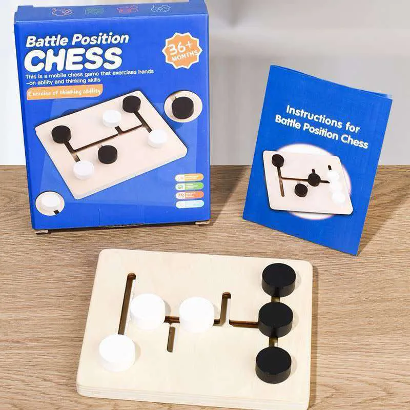 Classic Strategy Board Games Black & White Position Kids Battle Chess Educational Toys Family Travel Party Fun Challenges