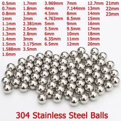 10-1000pcs 304 Stainless Steel Balls 0.5/0.7/0.8/1/1.5/2/2.381/2.5/3/3.5/4/4.5/5/6/6.35/7/7.144/8/8.5/9/10~23mm Solid Ball