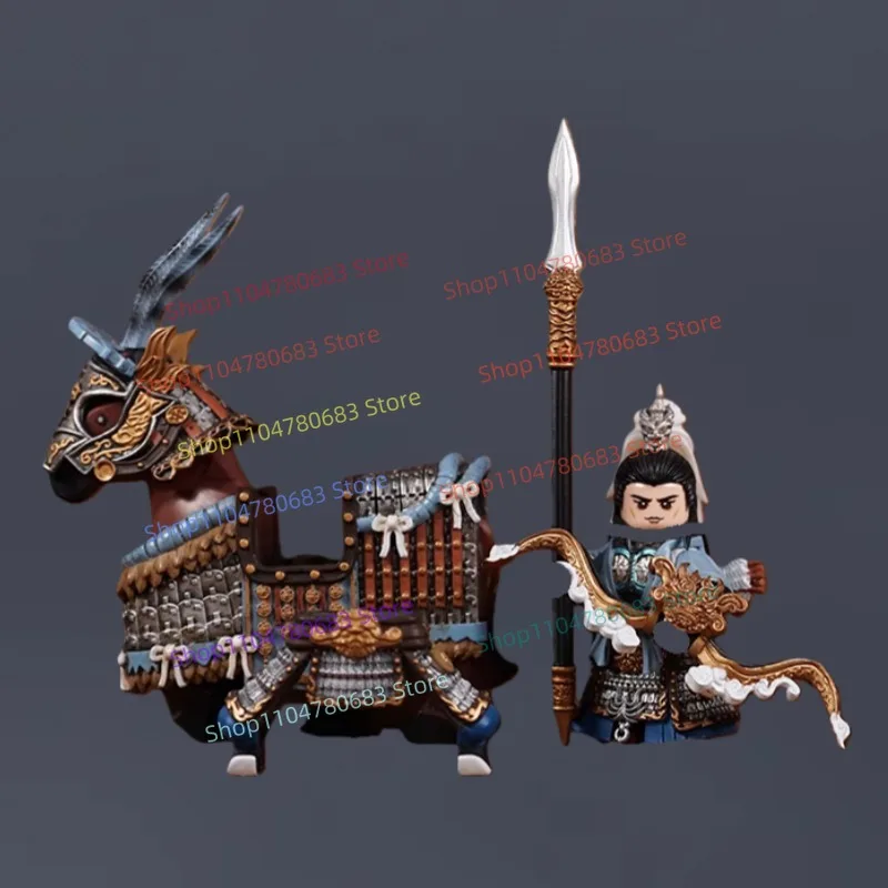 

MOC Building Block General Xue Rengui Мини-фигурка в сборе Модель Украшение Аниме Мультфильм Орнамент Игрушка в подарок Коллекционная