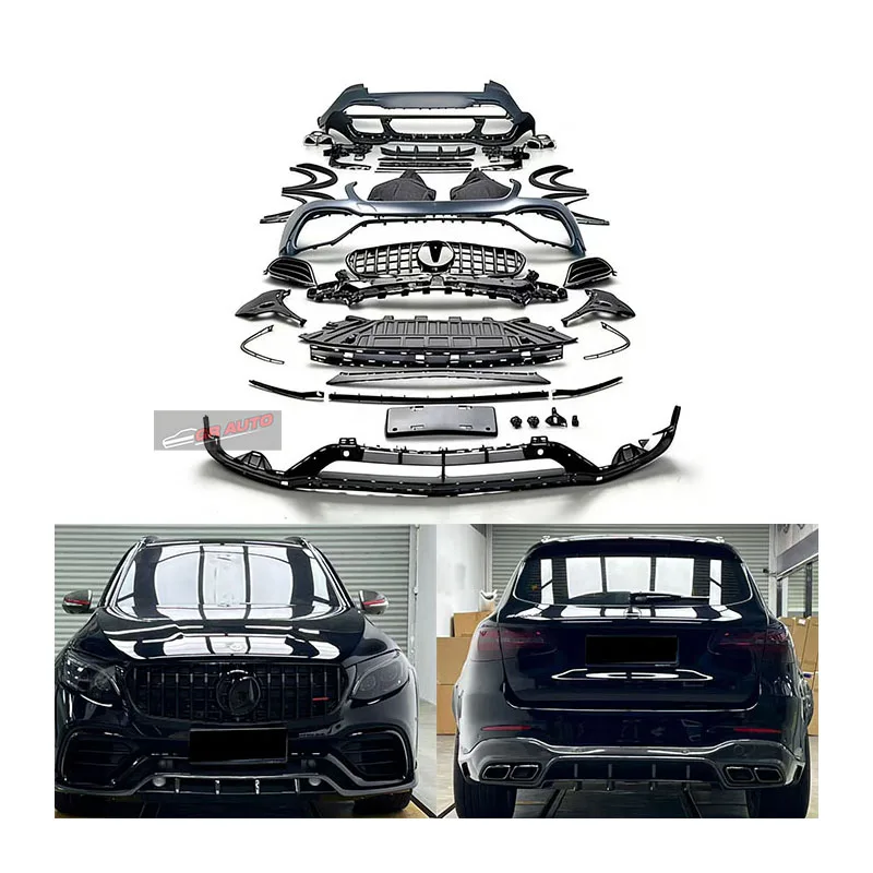 

Dream Garage For GLC 17-19 X253 Bumper Rail Reinforcement Diffuser Grille Park Assist Sensor Cutouts Universal Fit