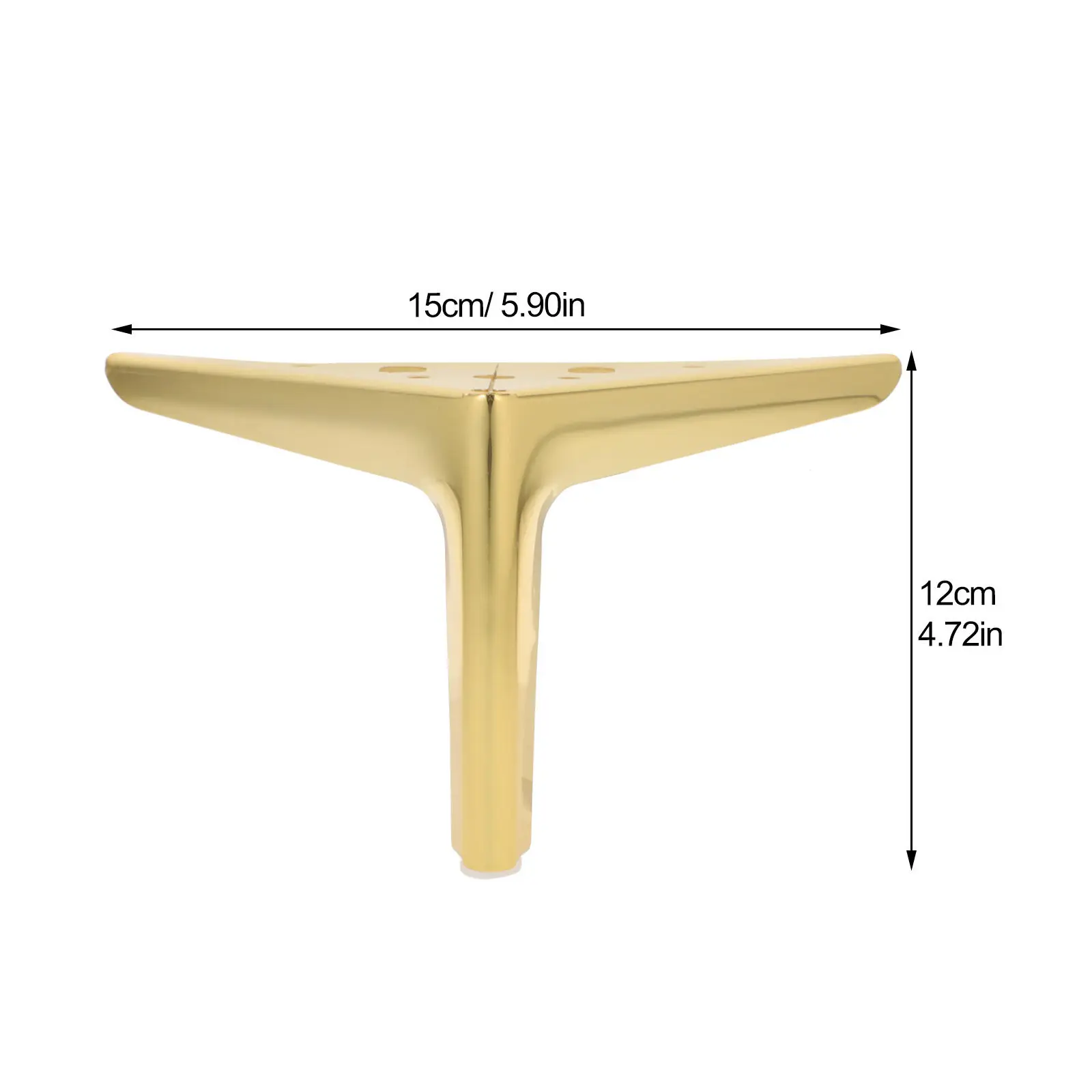 4 pcs Table Legs Furniture Replacement Sofa Cabinet Feet Halloween Christmas New Year Furniture Legs Heavy Duty Bed Legs Gold