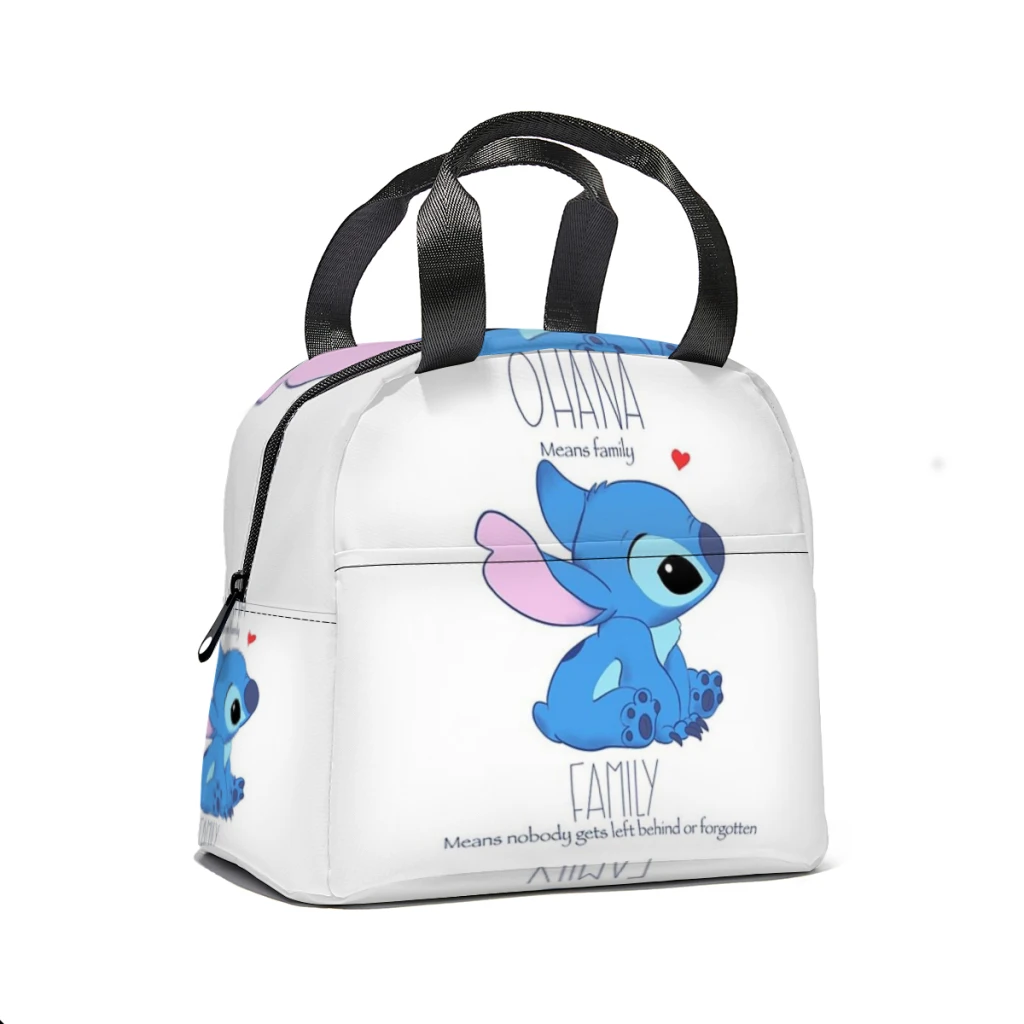 Ohana means family Stitch Insulated Thermal Cooler Bag Lunch bag Foods Drink Storage Leakproof Picnic Camping Bags