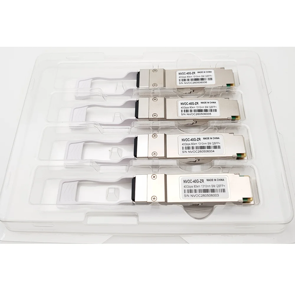 40Gbps QSFP+ SFP, ZR(EML+SOA+PIN),80km,1310nm,Single Mode Duplex SFP Transceiver Module For Cisco/Huawei Code