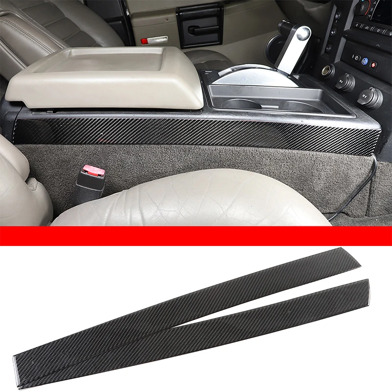 

Soft Carbon Fiber Car Center Control Shift Side Decorative Trim for Hummer H2 2003-2007 Interior Car Accessories