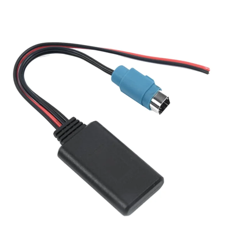 2 uds módulo Bluetooth para coche adaptador de música Cable de Audio auxiliar plástico negro para Alpine CDE-W203ri IDA X303 X30