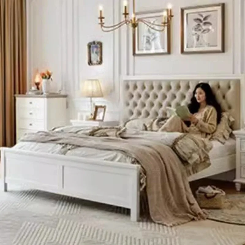 Italian Comforter Adult Bed Frames Luxury Organizer Bedframe King Size Double Bed Living Room Storage Lit 2 Personnes Furniture