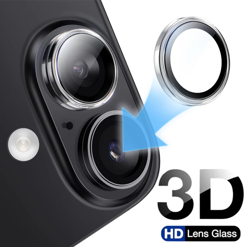 واقي كاميرا من الزجاج المقسى المعدني لهاتف آيفون 17 16 برو ماكس 17 إير مضاد للخدش طبقة عدسة واقية فردية لهاتف آيفون 15 #4